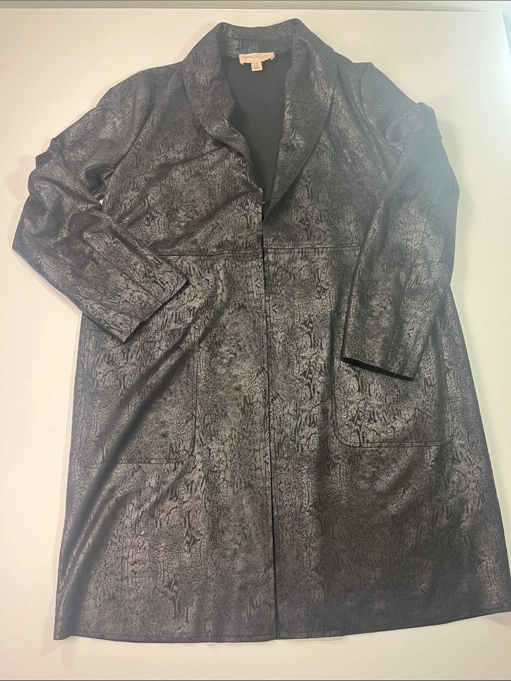 Philosophy Faux Suede  Black Jacket Sz M